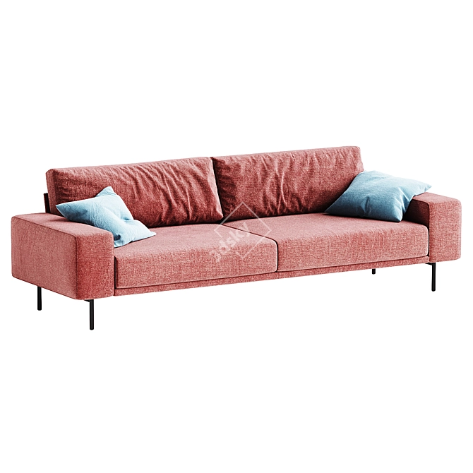 Modern 3D Piu Sofa Model 3D model image 2