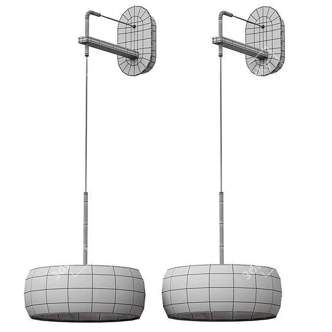 Modern Scott Wall Light Fixture 3D model image 3