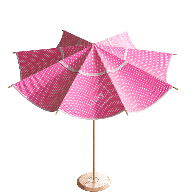 Title: Round Cantilever Outdoor Umbrella 3D model image 2