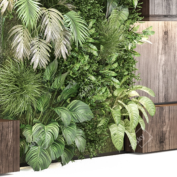  Indoor Wall Vertical Garden Set 3D model image 4