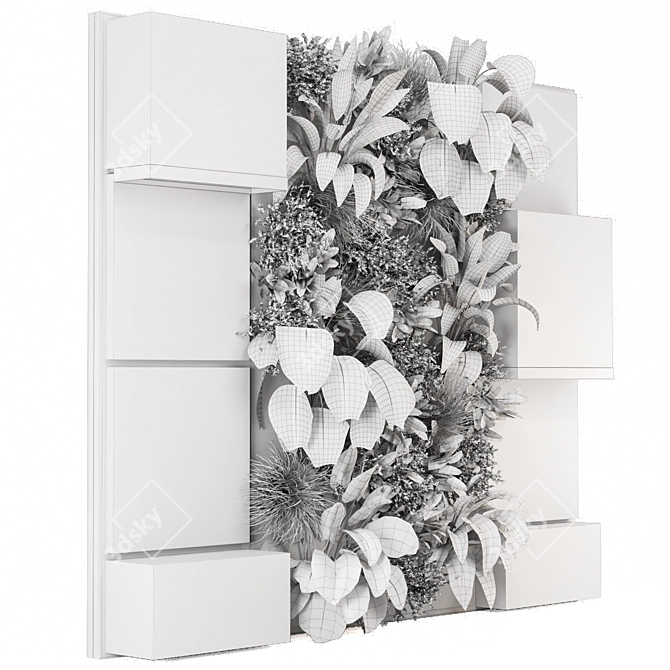  Indoor Wall Vertical Garden Set 3D model image 6