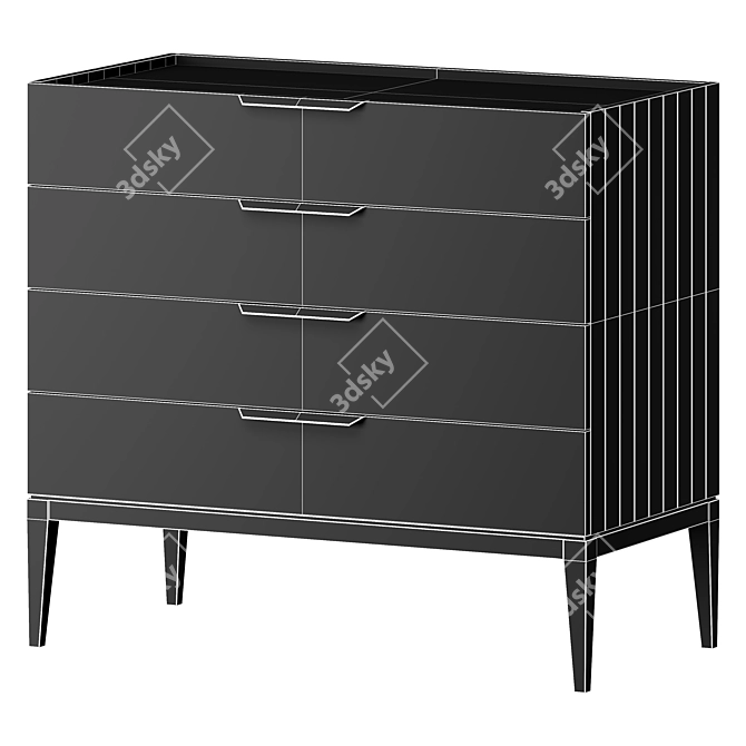 Dantone Home Metropolitan Dresser in Clay 3D model image 9