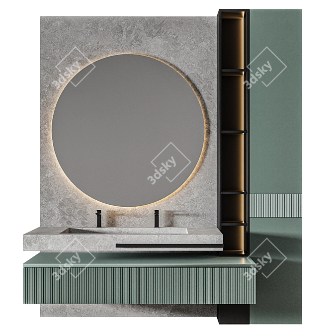 Luxury Bathroom 3D Model Package 3D model image 1