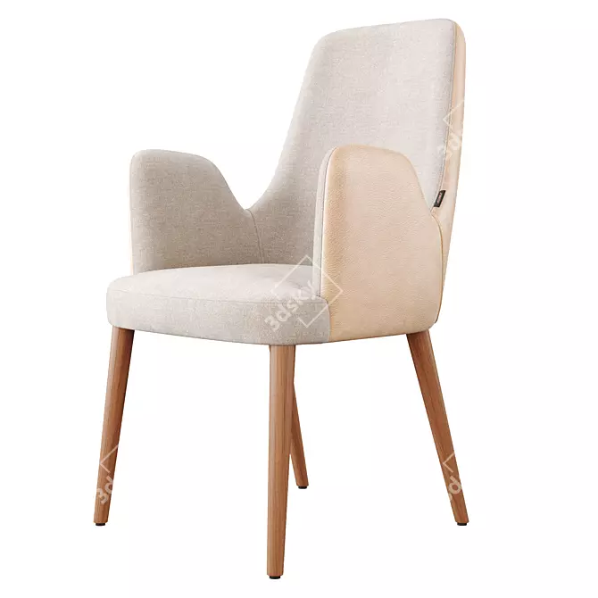 Contemporary Adima Armchair: 3D Model 3D model image 1