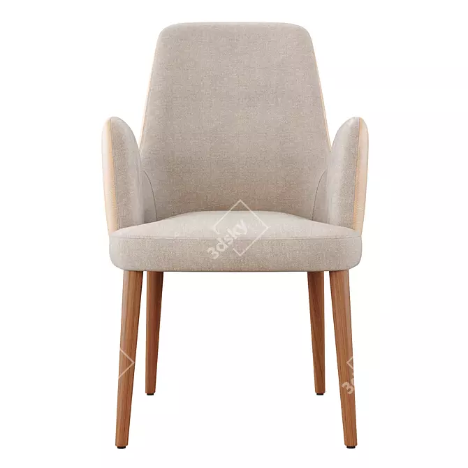 Contemporary Adima Armchair: 3D Model 3D model image 2