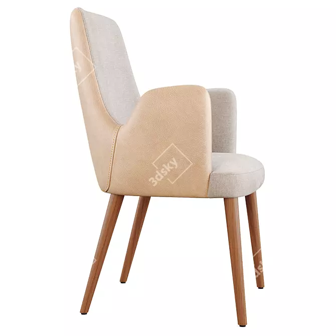 Contemporary Adima Armchair: 3D Model 3D model image 3