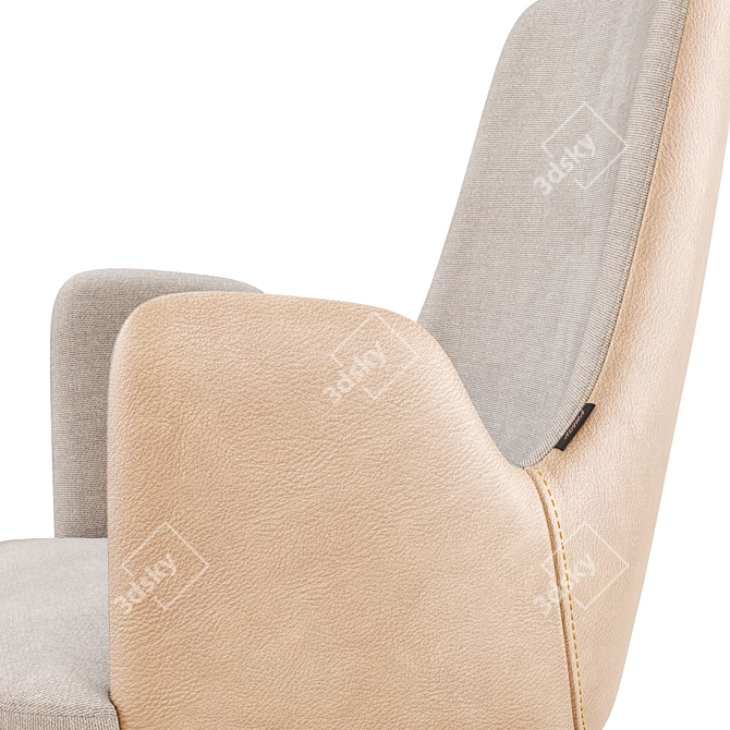 Contemporary Adima Armchair: 3D Model 3D model image 5