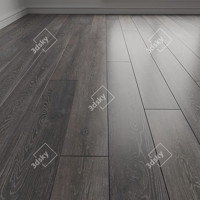 Bedrock Oak 3D Flooring Panel 3D model image 1