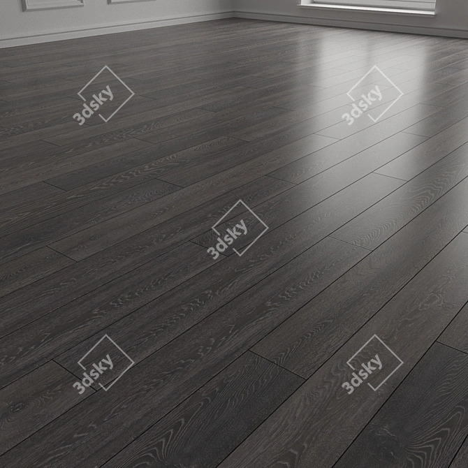 Bedrock Oak 3D Flooring Panel 3D model image 2