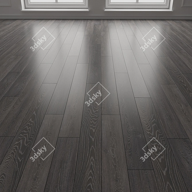 Bedrock Oak 3D Flooring Panel 3D model image 3