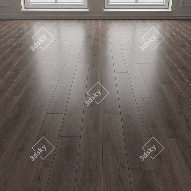 Steelworks Oak Laminate Floor 3D model image 3