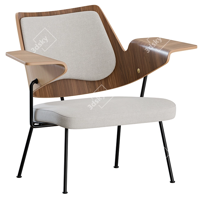 RFH Mid-Century Lounge Chair RD8 3D model image 4