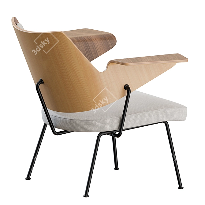 RFH Mid-Century Lounge Chair RD8 3D model image 6