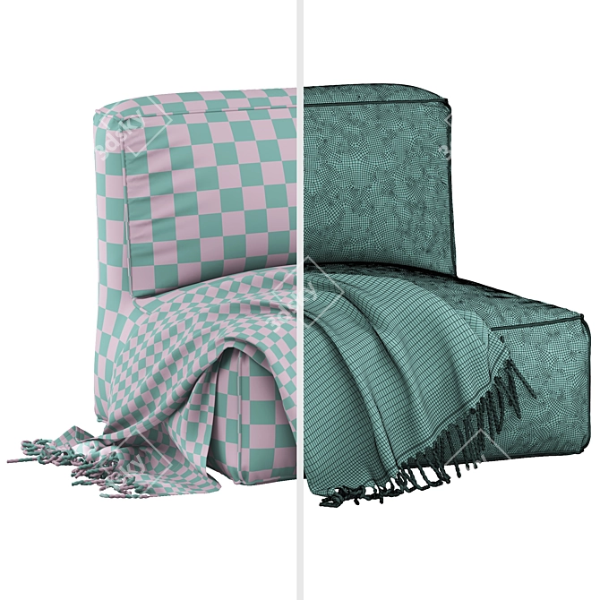 Children's Ottoman BARBARA (mamka) 3D model image 5