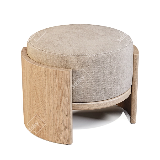 Parla Round Relaxing Seating Solution 3D model image 2