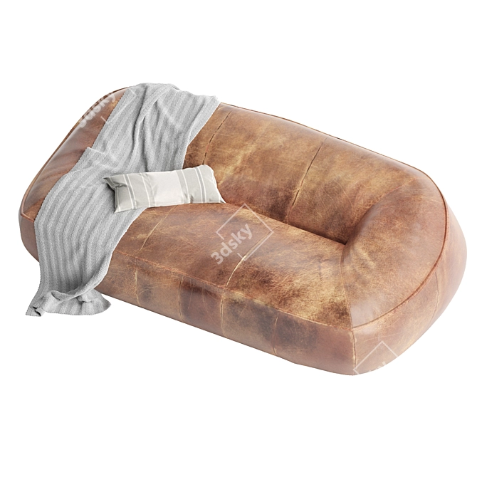 Contemporary Montis Ringo Sofa 3D model image 3