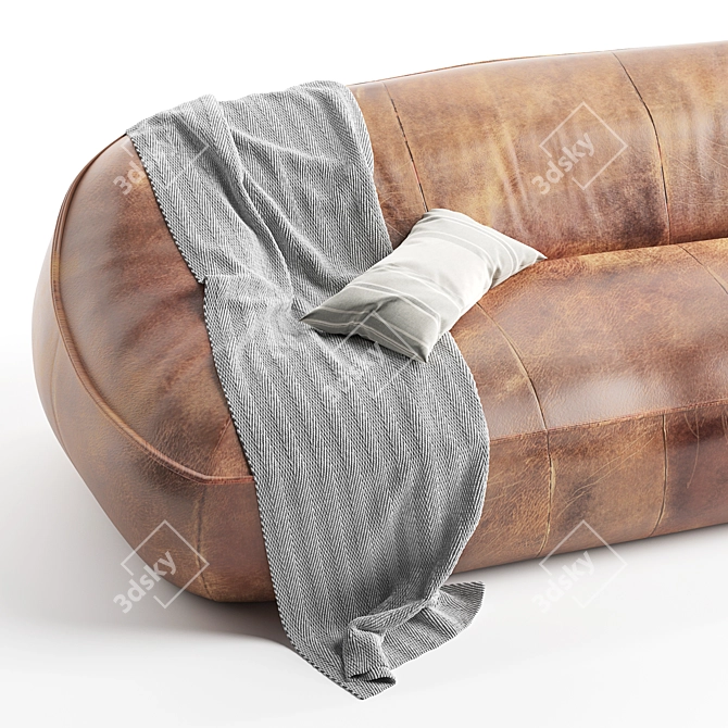 Contemporary Montis Ringo Sofa 3D model image 4