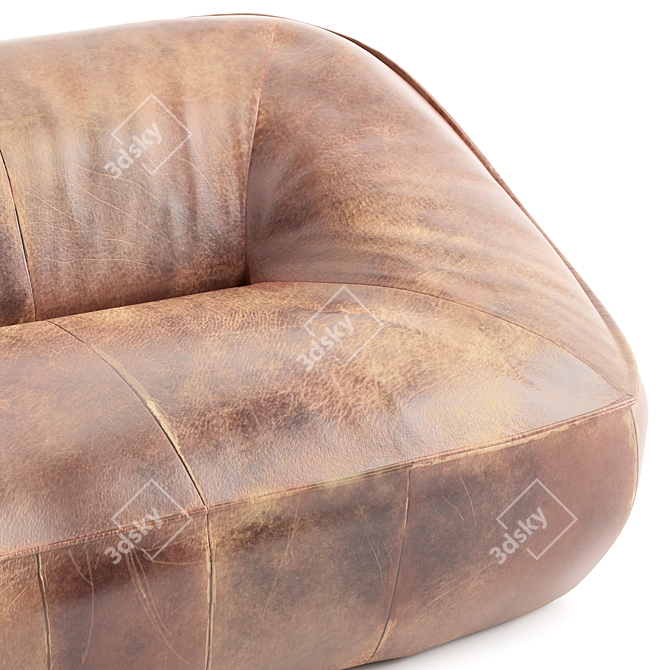 Contemporary Montis Ringo Sofa 3D model image 5