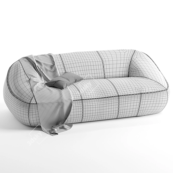 Contemporary Montis Ringo Sofa 3D model image 7