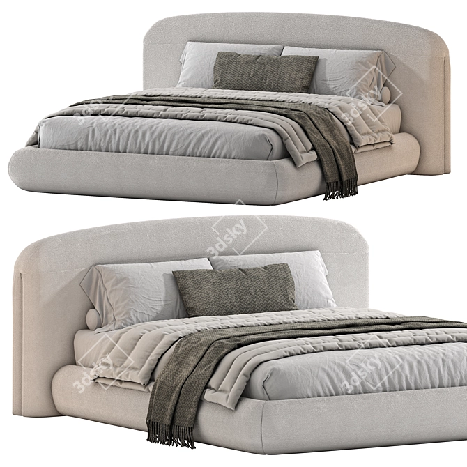 Quentin Bed 3D Model Download 3D model image 1