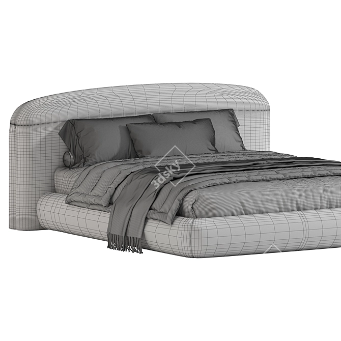 Quentin Bed 3D Model Download 3D model image 4