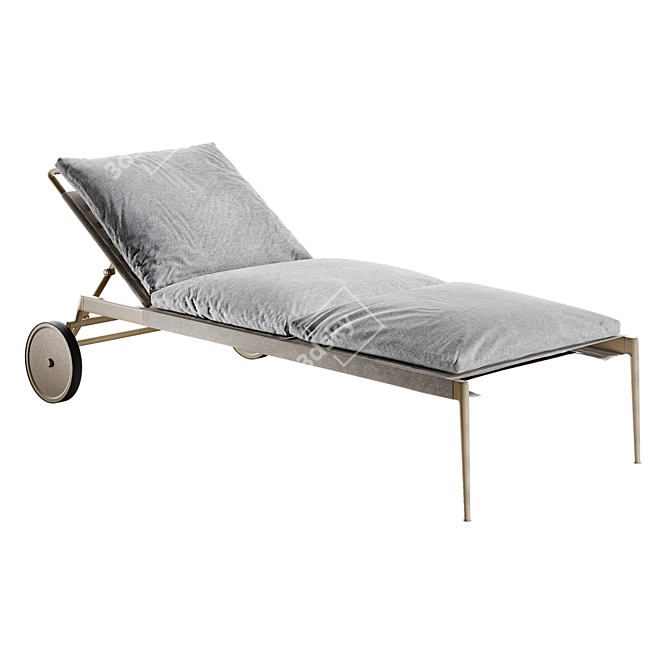 Atlante Light Outdoor Chaise Longue 3D model image 3