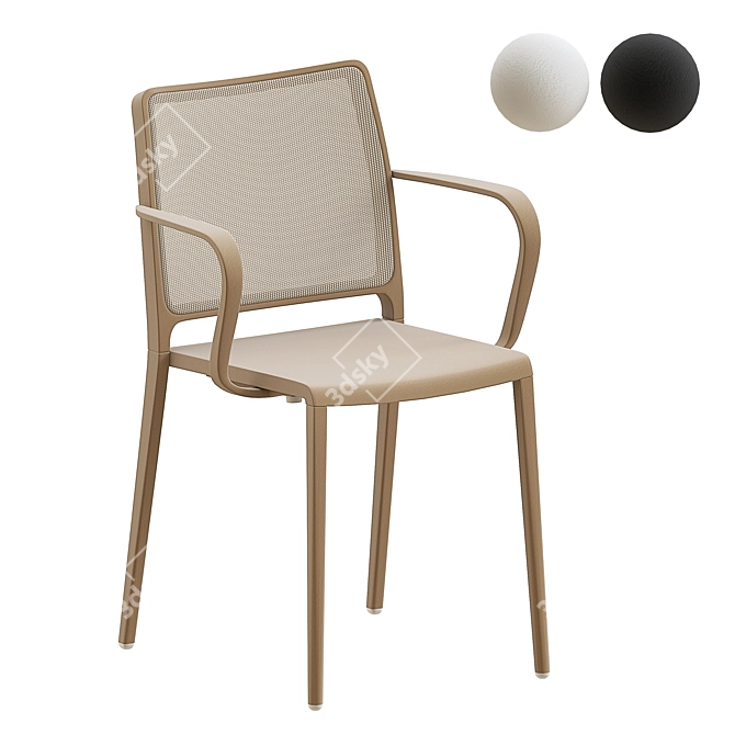 Elegant Mya Collection Chair 3D model image 1