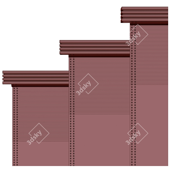 ShadowPlay Roller Blinds Set 3D model image 3