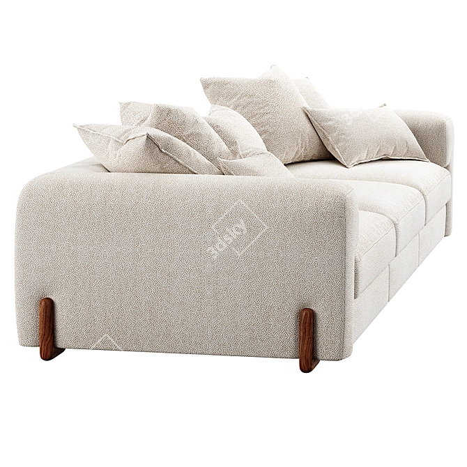 Title: Sleek SOHO Sofa Bed 3D model image 5