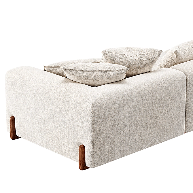 Title: Sleek SOHO Sofa Bed 3D model image 6