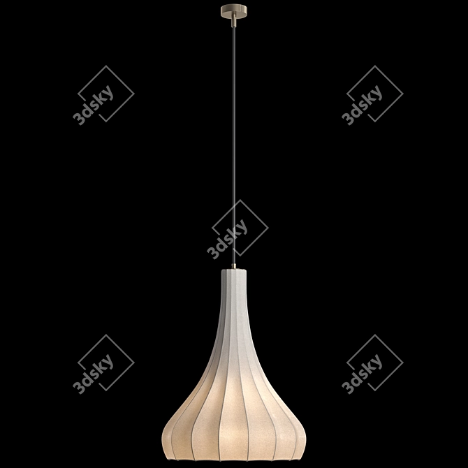 Silk Glow Pendant Light 3D model image 4