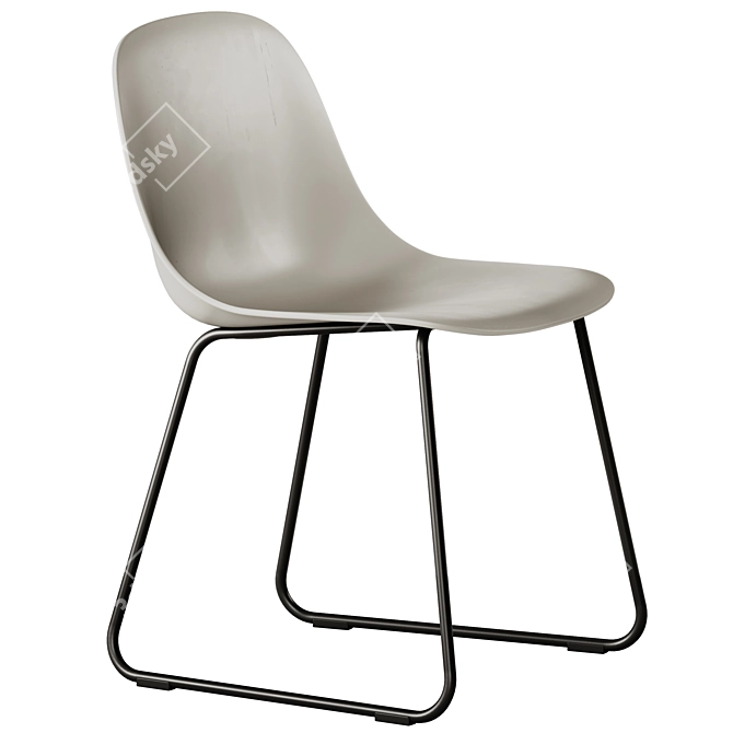 Muuto Fiber Sled Base Chair 3D model image 7