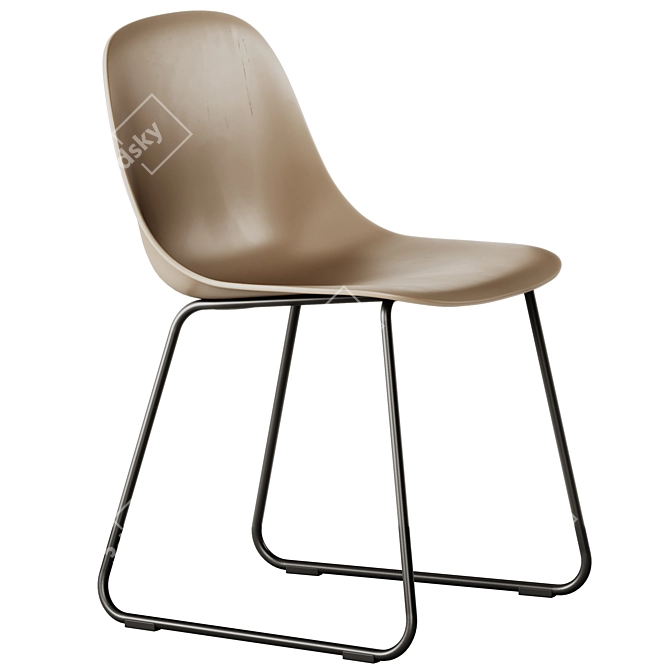 Muuto Fiber Sled Base Chair 3D model image 1