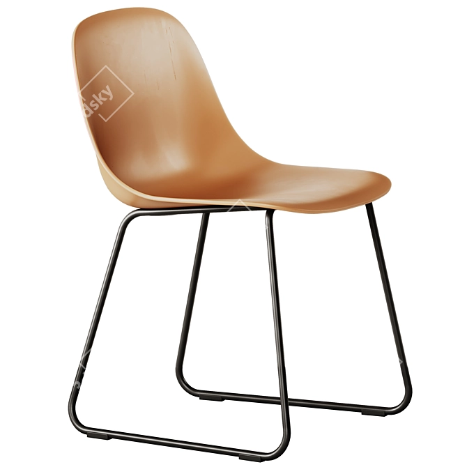 Muuto Fiber Sled Base Chair 3D model image 2