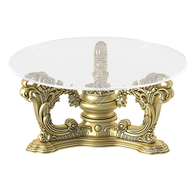 Elegant ASNAGHI INTERIORS Coffee Table 3D model image 2