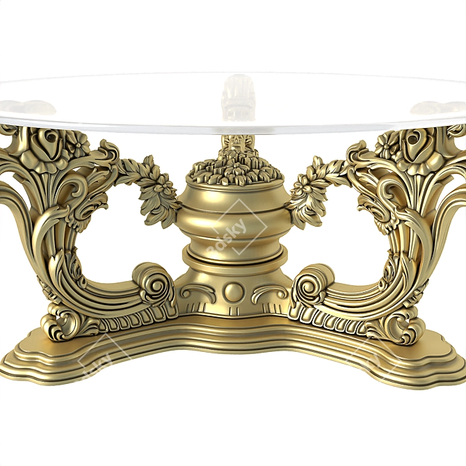 Elegant ASNAGHI INTERIORS Coffee Table 3D model image 3