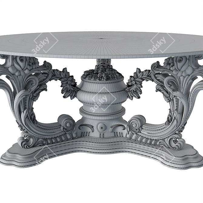 Elegant ASNAGHI INTERIORS Coffee Table 3D model image 4