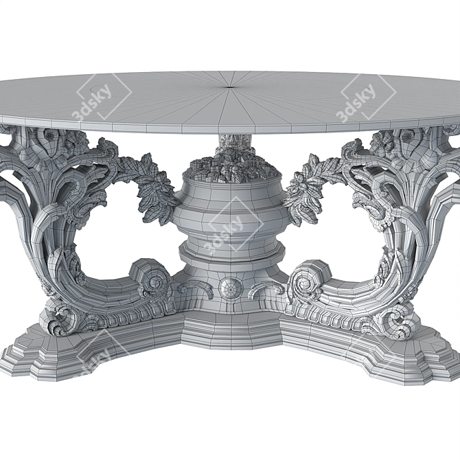 Elegant ASNAGHI INTERIORS Coffee Table 3D model image 5