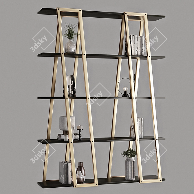 High-Quality Rack Shelves Model 3D model image 4