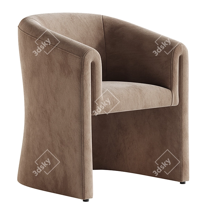  Sleek Elmore Dining Chair Ensemble 3D model image 4