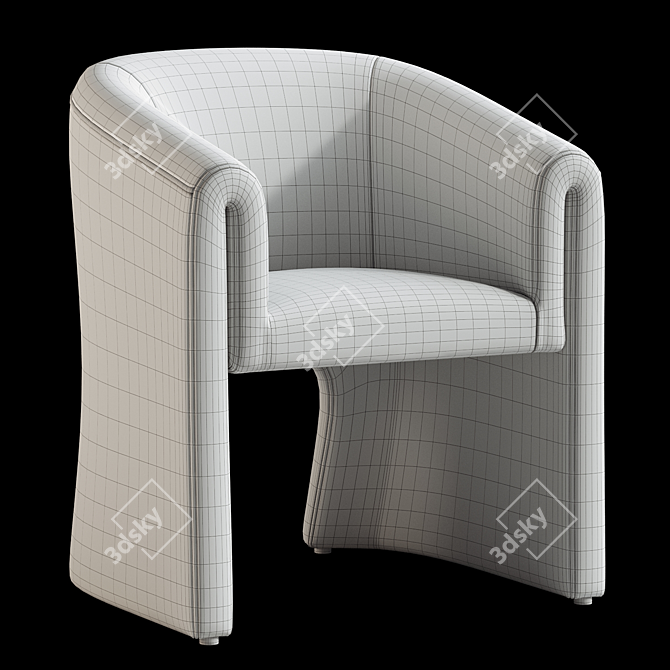  Sleek Elmore Dining Chair Ensemble 3D model image 6