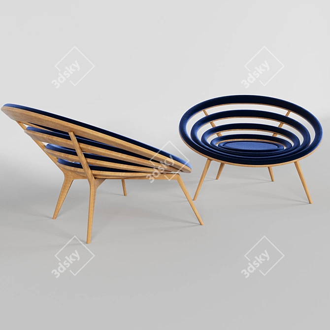 Ring Garden Chair by NZ Furniture 3D model image 1