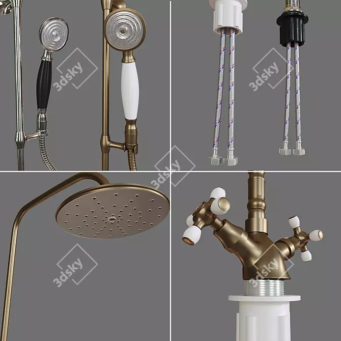 Retro ViEiR Mixer Set 3D model image 5