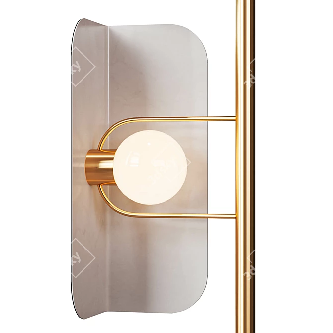 Elegant Leagen Floor Lamp 3D model image 6