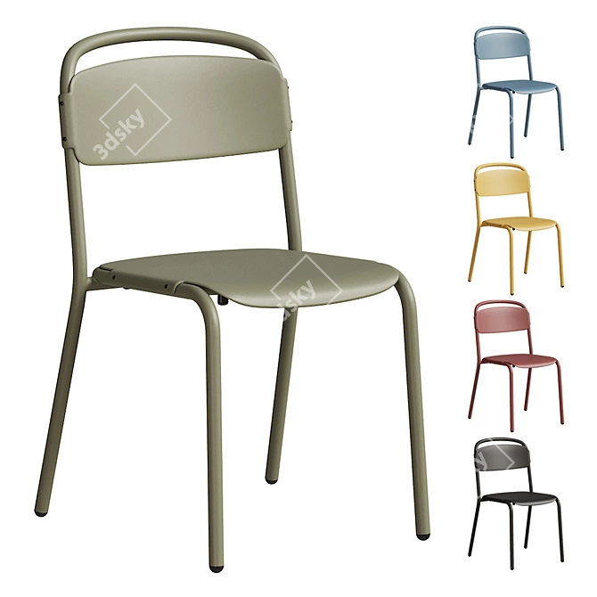 Stackable Designer Chair by Needs 3D model image 1