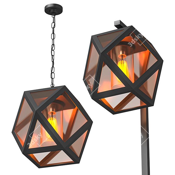 Elegant Elektrostandard Ambra Streetlamp 3D model image 6