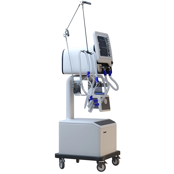 Advanced ICU Machine for Critical Care 3D model image 3