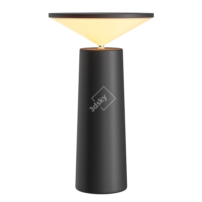 Contemporary Cocktail Table Lamp 3D model image 4