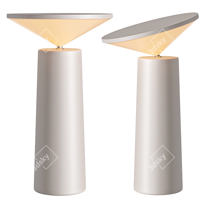 Contemporary Cocktail Table Lamp 3D model image 5