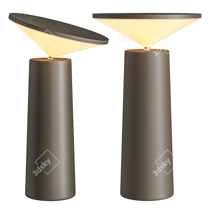 Contemporary Cocktail Table Lamp 3D model image 6